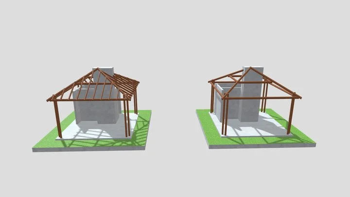 Quiosque Gourmet Contemporâneo 3D